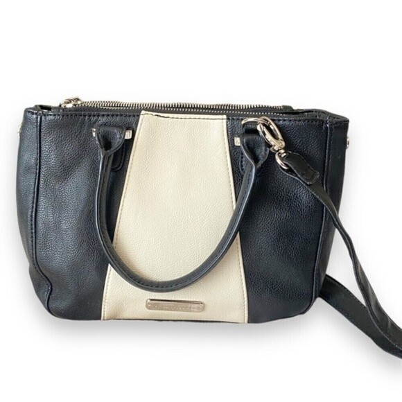 Steve Madden Small Faux Leather Colorblock Handbag Crossbody Strap Multi Pockets - Picture 5 of 12